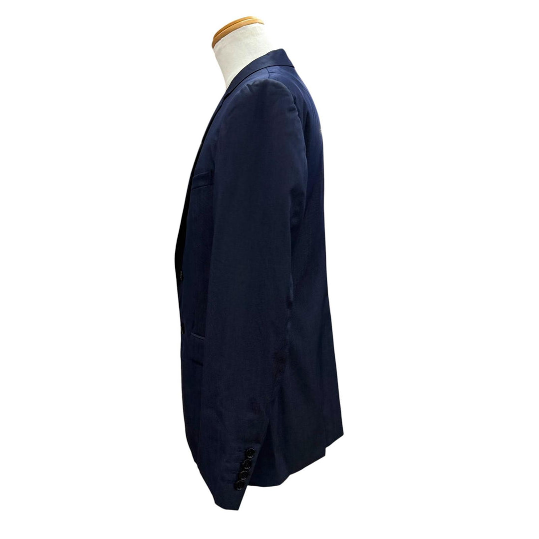 Excellent DIOR tailored jacket Navy wool mens 48 633C720A5084