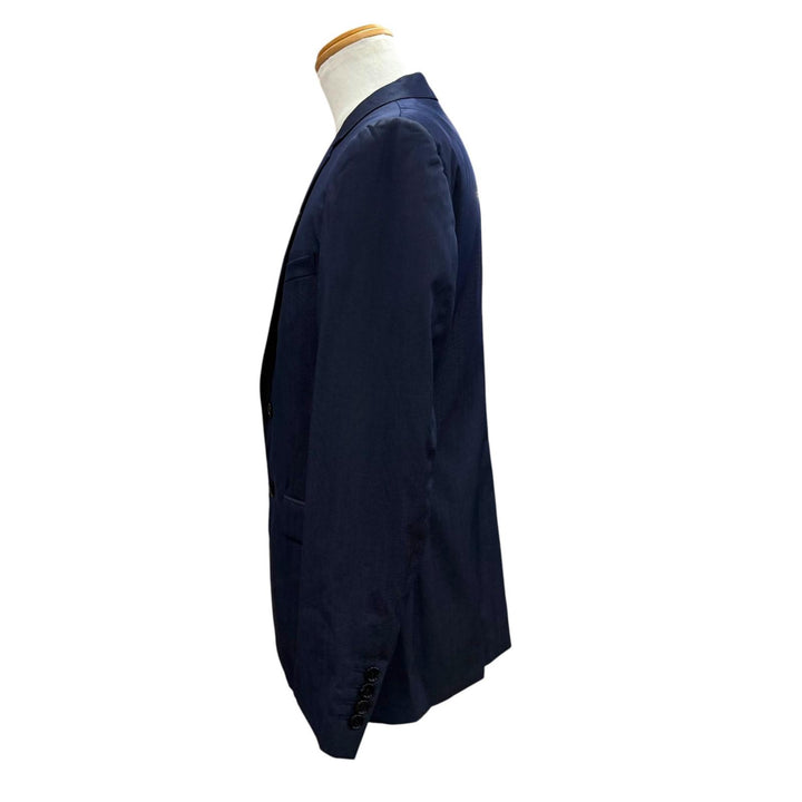 Excellent DIOR tailored jacket Navy wool mens 48 633C720A5084