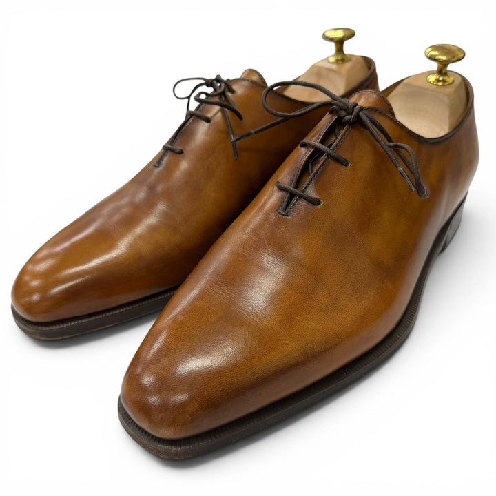 Great Berluti Dress shoes Alessandro Plain toe Oxford shoes Brown