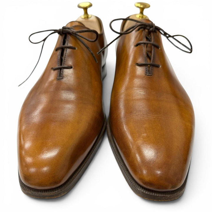 Great Berluti Dress shoes Alessandro Plain toe Oxford shoes Brown