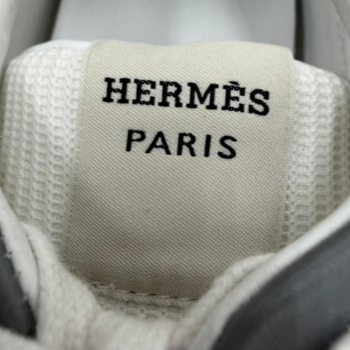 Excellent HERMES sneakers escape white leather mens 41 232870Z