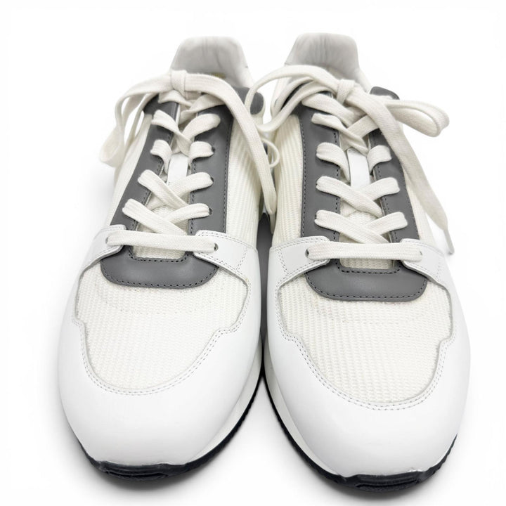 Excellent HERMES sneakers escape white leather mens 41 232870Z
