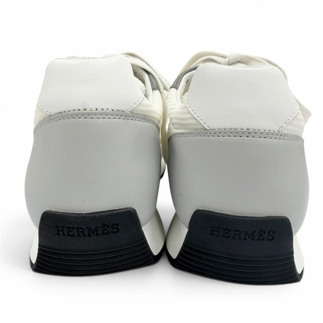 Excellent HERMES sneakers escape white leather mens 41 232870Z