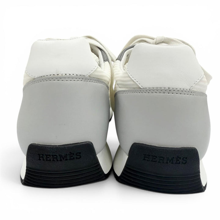Excellent HERMES sneakers escape white leather mens 41 232870Z
