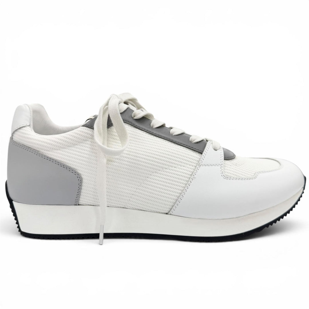 Excellent HERMES sneakers escape white leather mens 41 232870Z