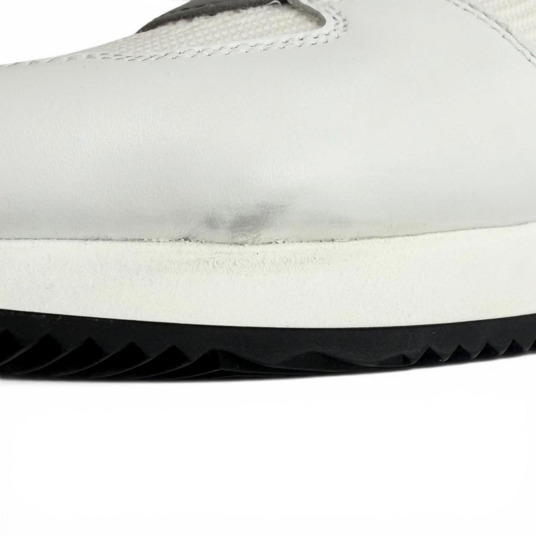 Excellent HERMES sneakers escape white leather mens 41 232870Z
