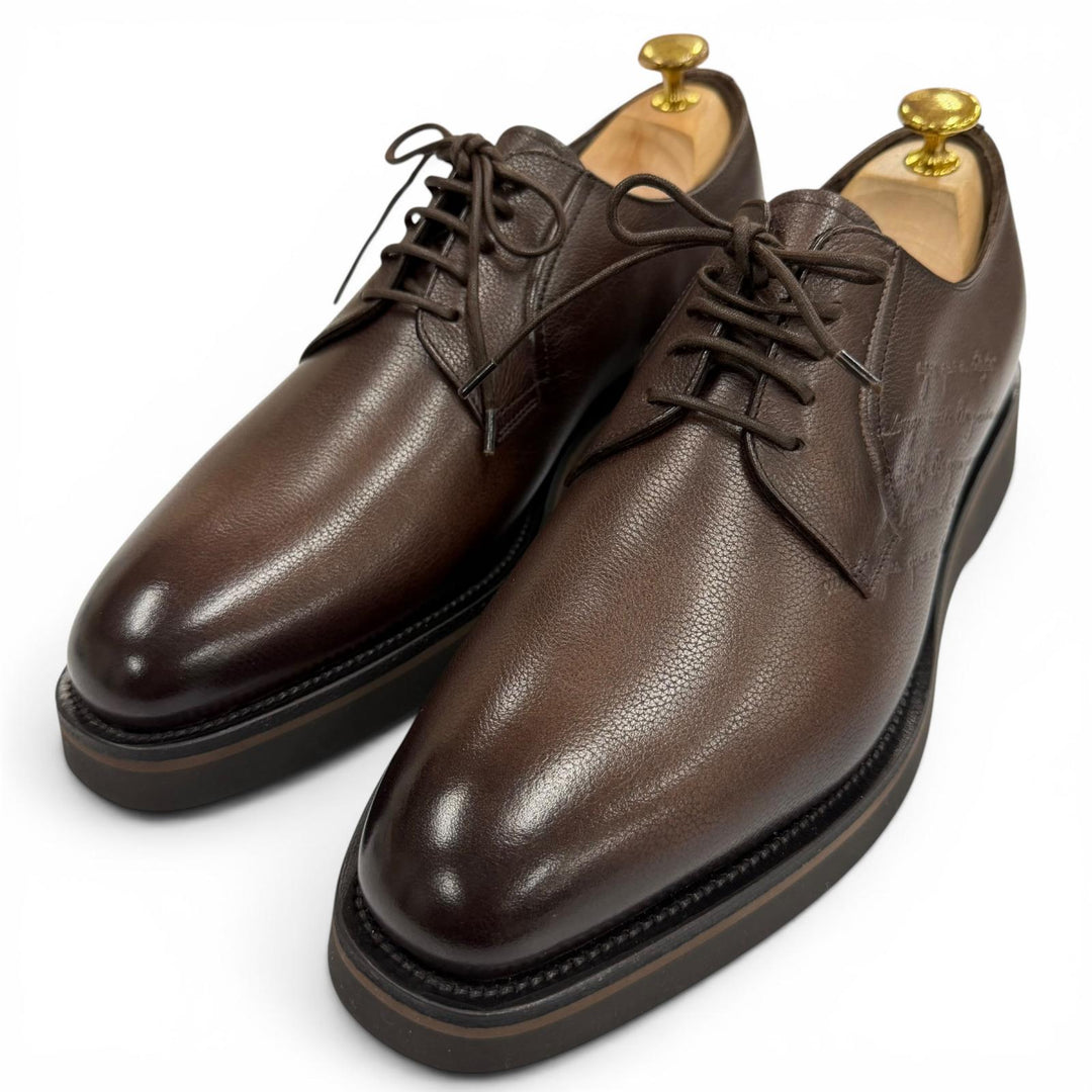 Pristine BERLUTI Leather shoes Alessio Derby brown Venice Calfskin Leather 7