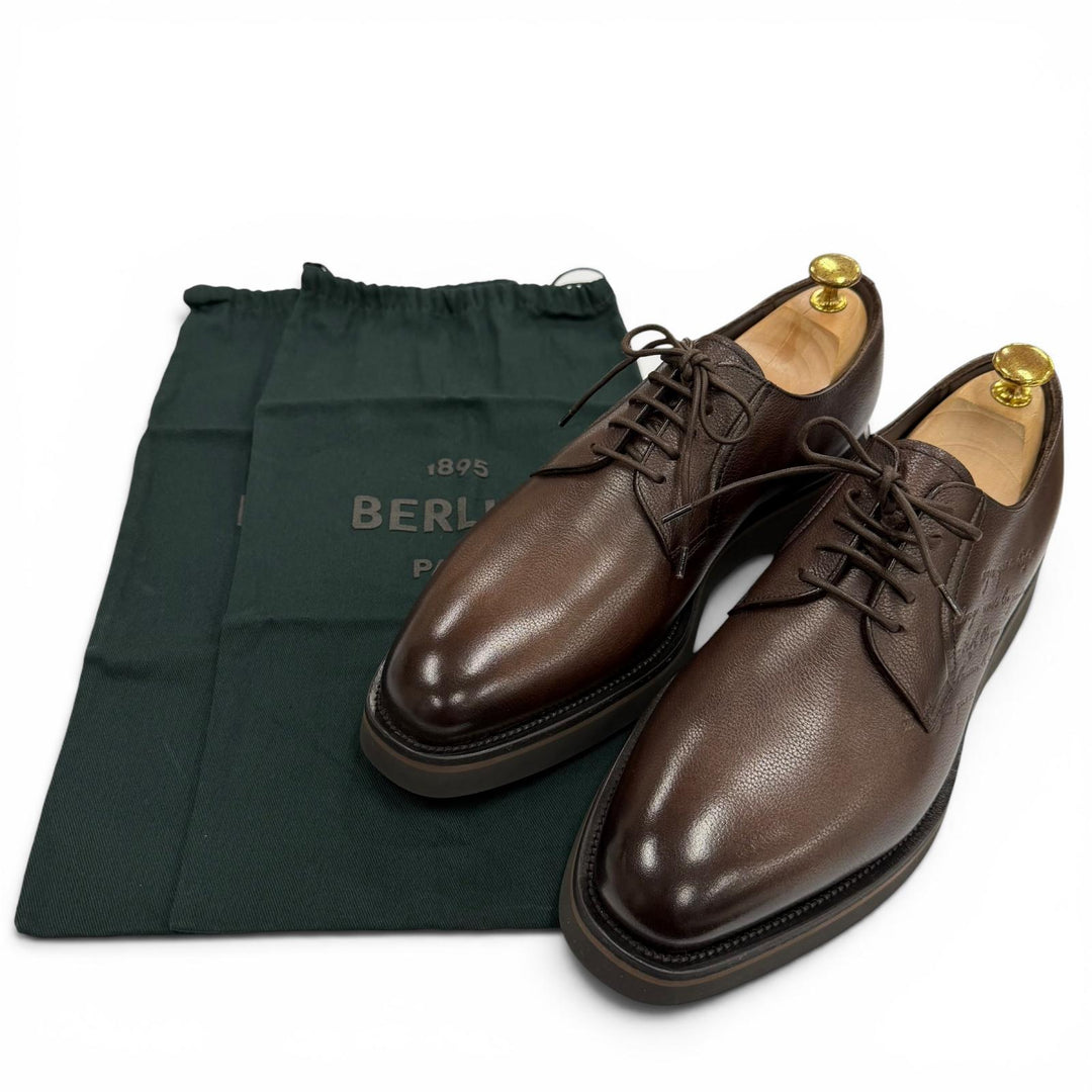 Pristine BERLUTI Leather shoes Alessio Derby brown Venice Calfskin Leather 7