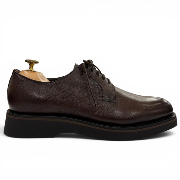 Pristine BERLUTI Leather shoes Alessio Derby brown Venice Calfskin Leather 7
