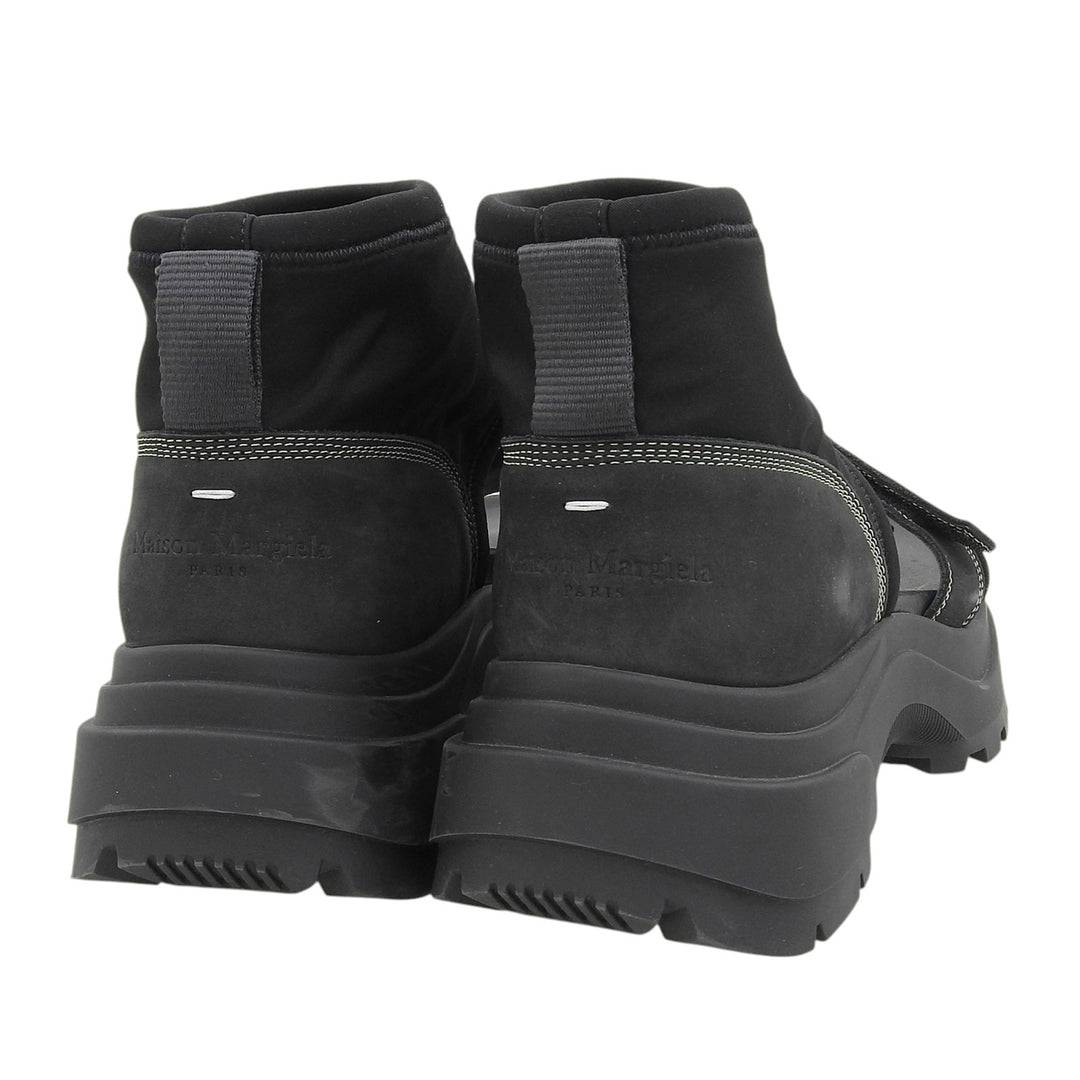 Great Maison Margiela 22 Sandals Touch Strap Sandals black Suede leather mens 39
