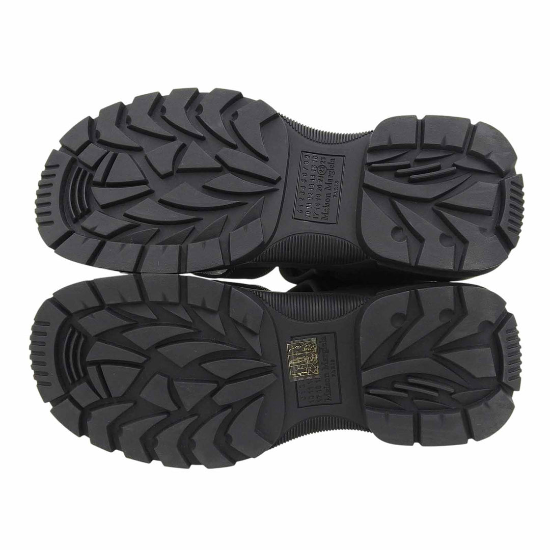Great Maison Margiela 22 Sandals Touch Strap Sandals black Suede leather mens 39