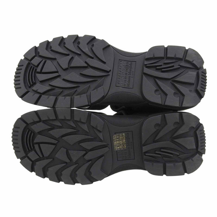 Great Maison Margiela 22 Sandals Touch Strap Sandals black Suede leather mens 39