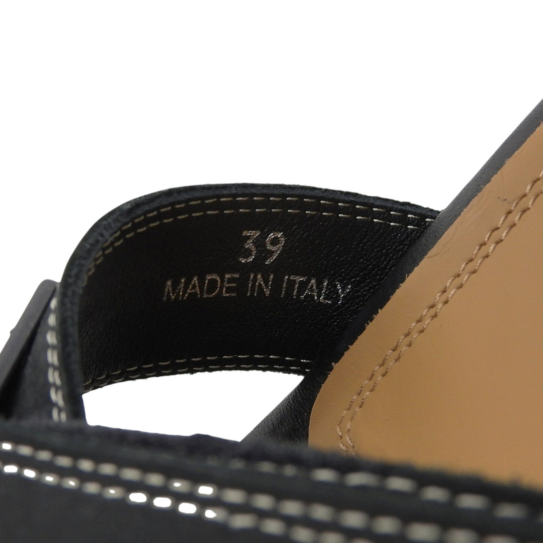 Great Maison Margiela 22 Sandals Touch Strap Sandals black Suede leather mens 39