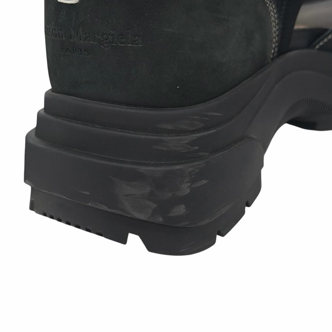Great Maison Margiela 22 Sandals Touch Strap Sandals black Suede leather mens 39