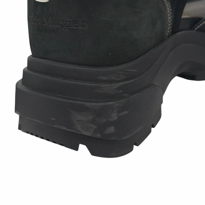 Great Maison Margiela 22 Sandals Touch Strap Sandals black Suede leather mens 39