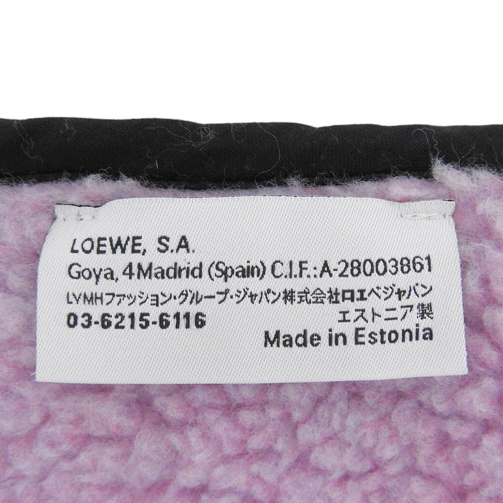 Excellent LOEWE Scarf Logo embroidered patch, color block Light blue
