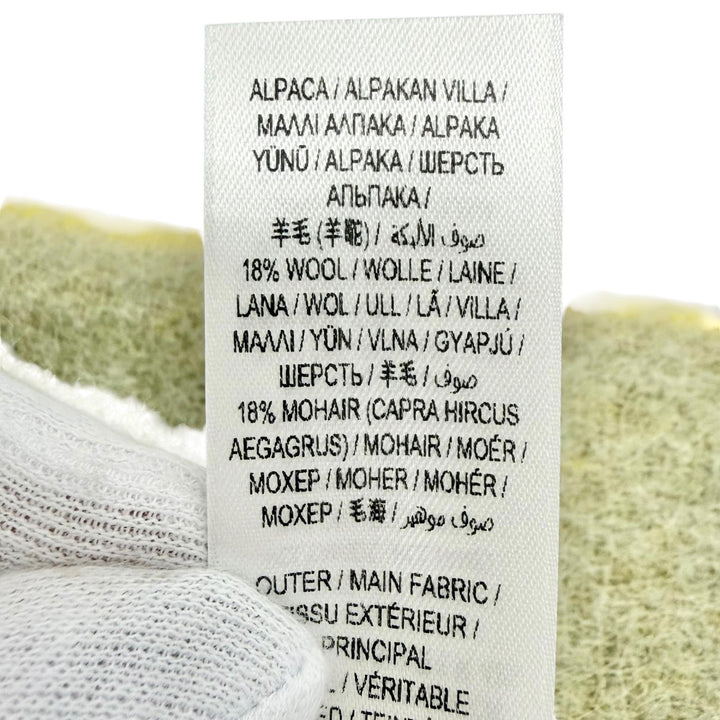 Pristine BURBERRY Scarf Logo fringe large scarf/shawl beige Nylon Women 8076563