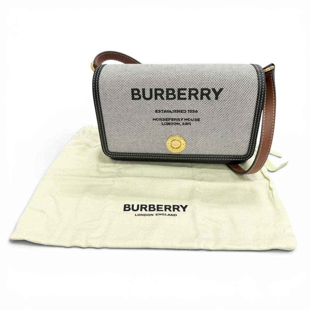 Pristine BURBERRY Shoulder Bag LS NEW HAMPSHIRE Horse Ferry Logo 8053311