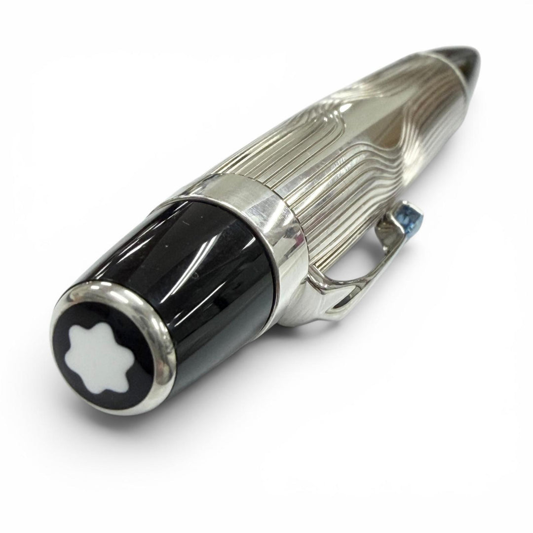 Excellent MONTBLANC Ballpoint pen Boheme white star Silver AG925 mens