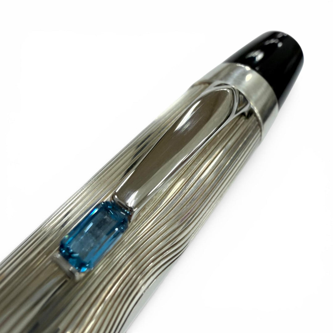 Excellent MONTBLANC Ballpoint pen Boheme white star Silver AG925 mens