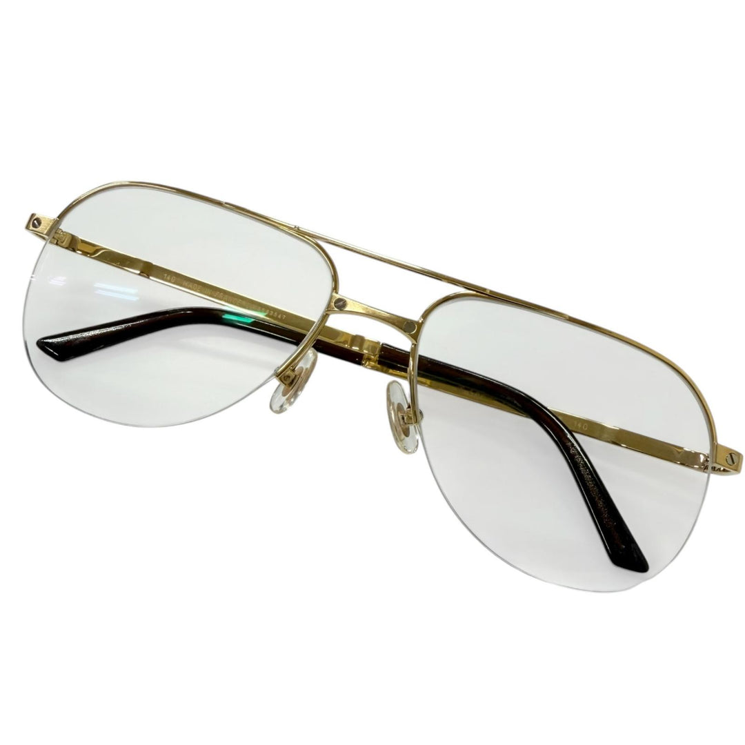 Very Good Cartier Glasses Santos de Cartier Half-rim double bridge