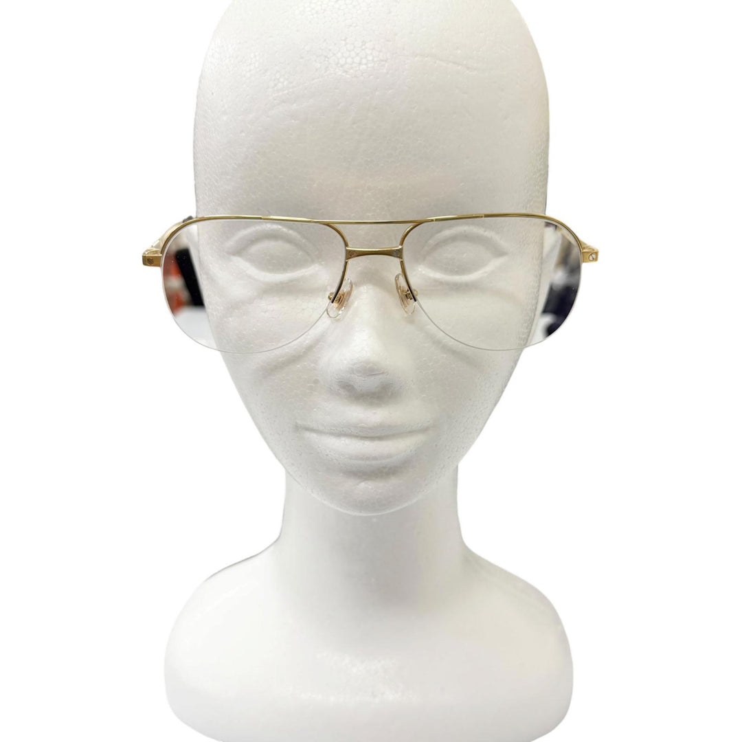 Very Good Cartier Glasses Santos de Cartier Half-rim double bridge