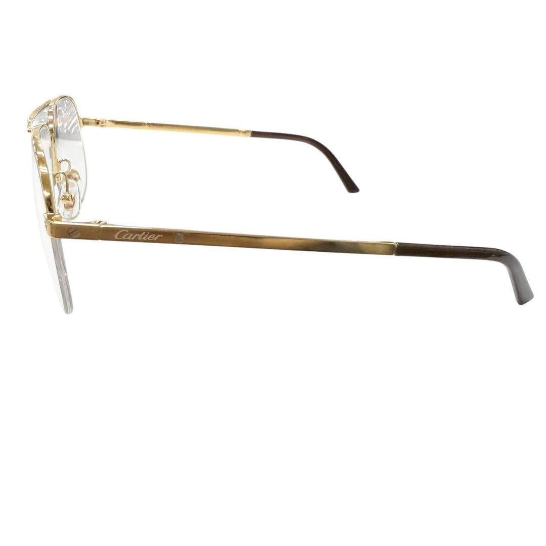 Very Good Cartier Glasses Santos de Cartier Half-rim double bridge