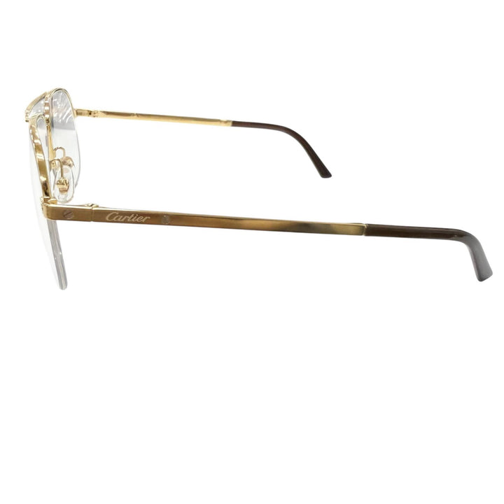 Very Good Cartier Glasses Santos de Cartier Half-rim double bridge