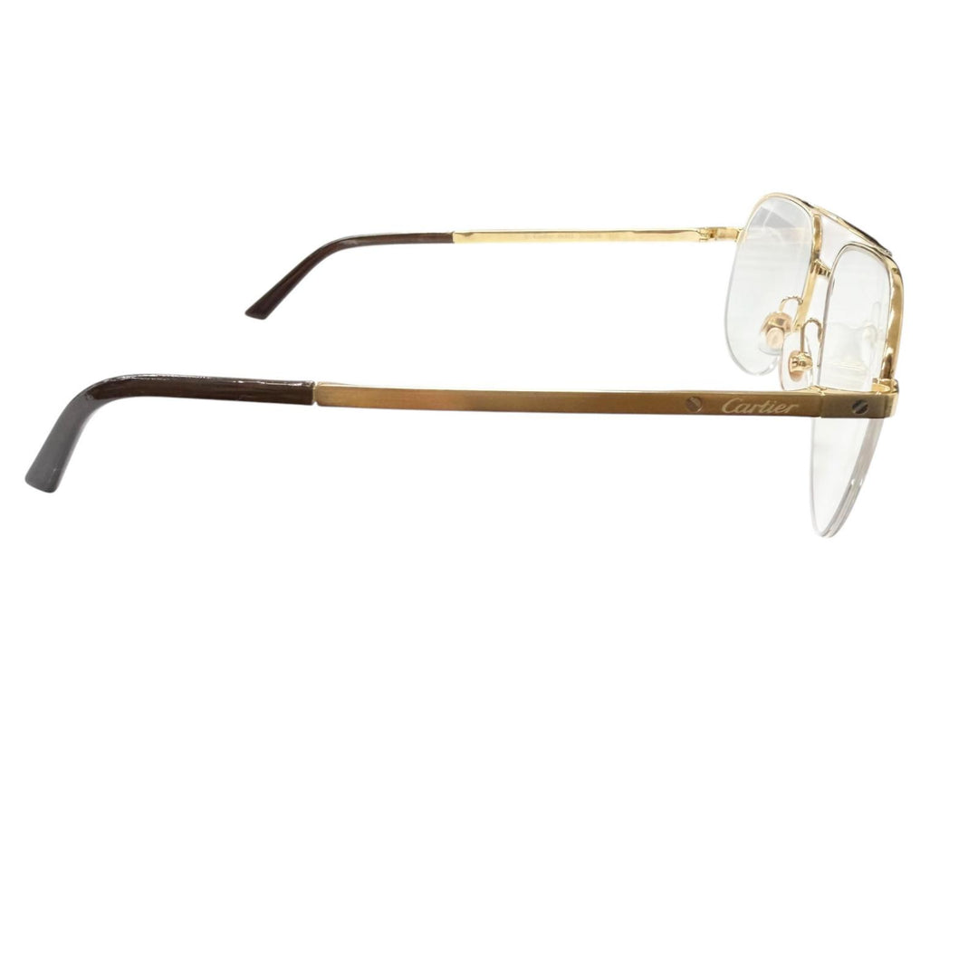 Very Good Cartier Glasses Santos de Cartier Half-rim double bridge