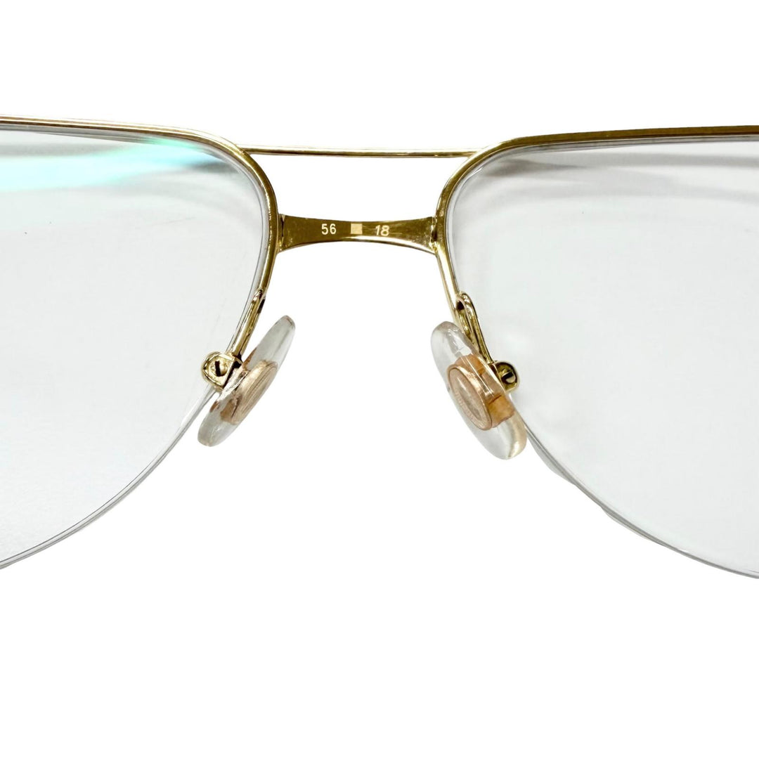 Very Good Cartier Glasses Santos de Cartier Half-rim double bridge