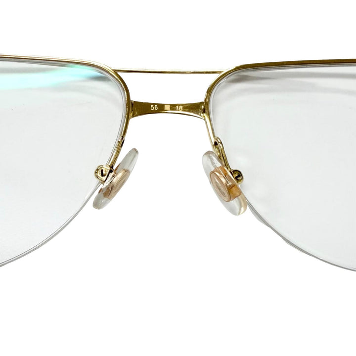 Very Good Cartier Glasses Santos de Cartier Half-rim double bridge