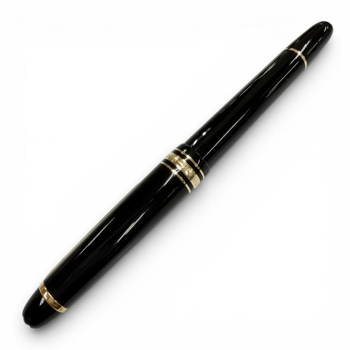Great MONTBLANC fountain pen Meisterstück 145 Classic white star black 14K mens