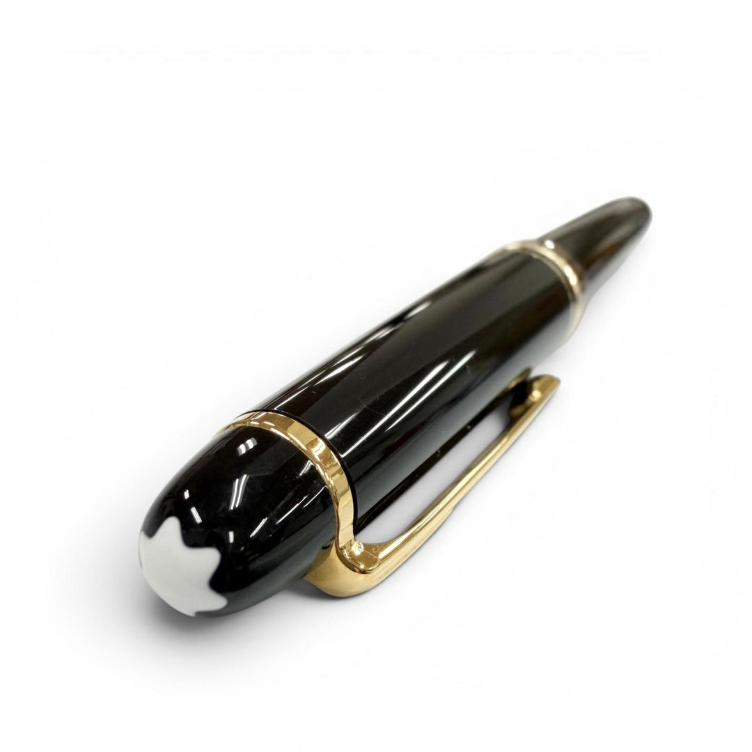 Great MONTBLANC fountain pen Meisterstück 145 Classic white star black 14K mens
