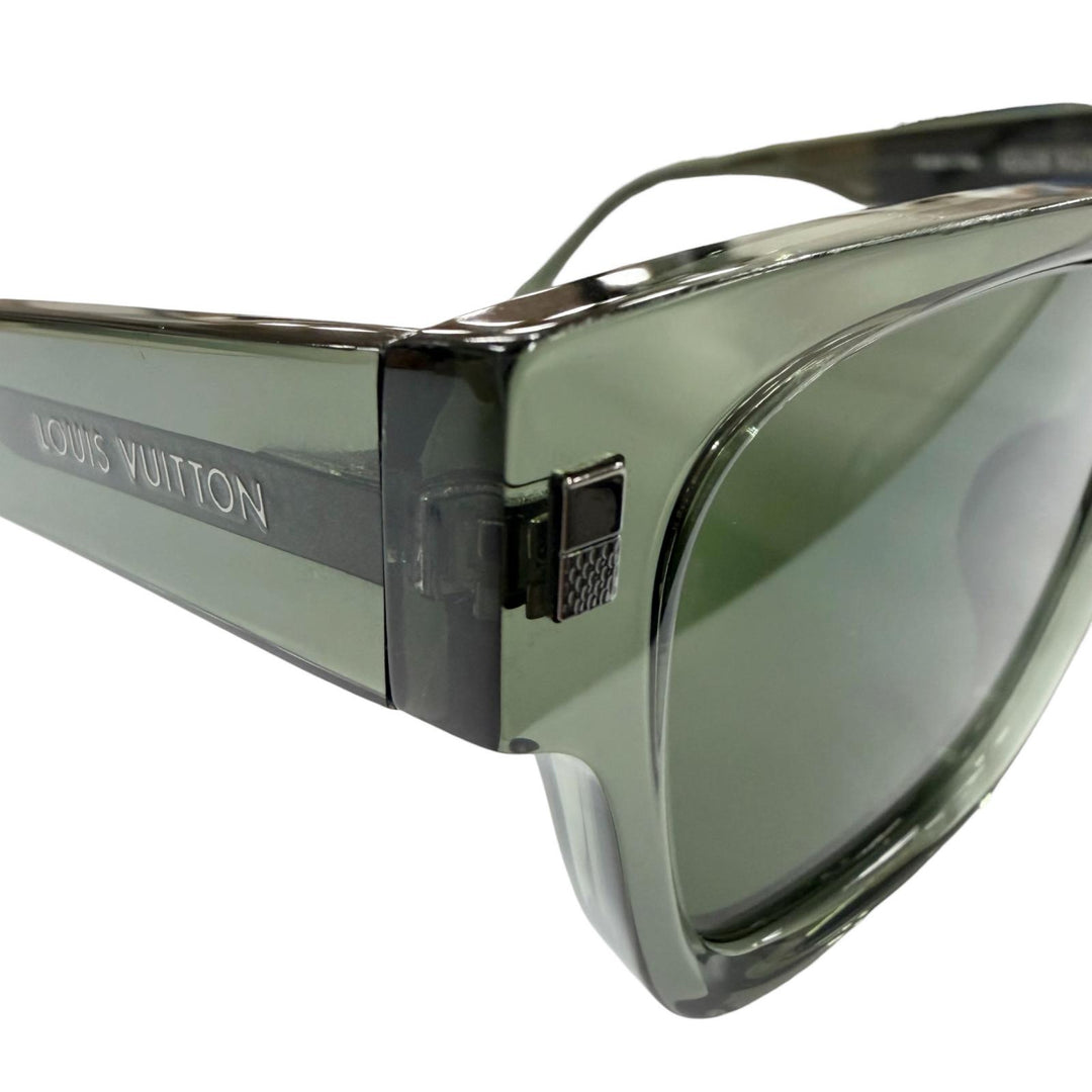 Great LOUIS VUITTON sunglasses LV Escape Square Clear Khaki mens Z2631E