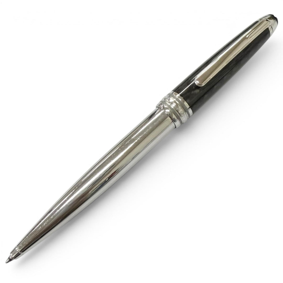 Very Good MONTBLANC Ballpoint pen Meisterstück Solitaire Carbon Steel Classic