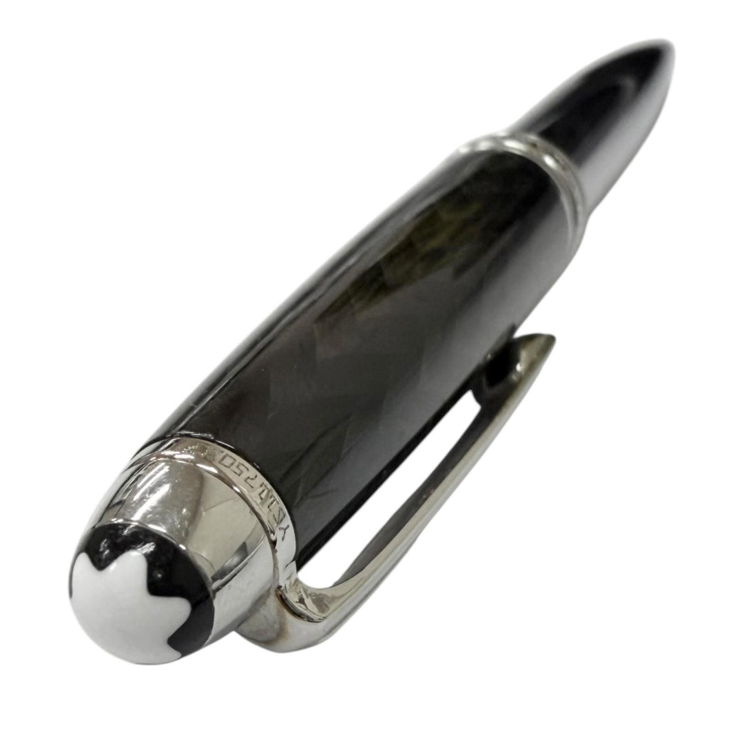 Very Good MONTBLANC Ballpoint pen Meisterstück Solitaire Carbon Steel Classic