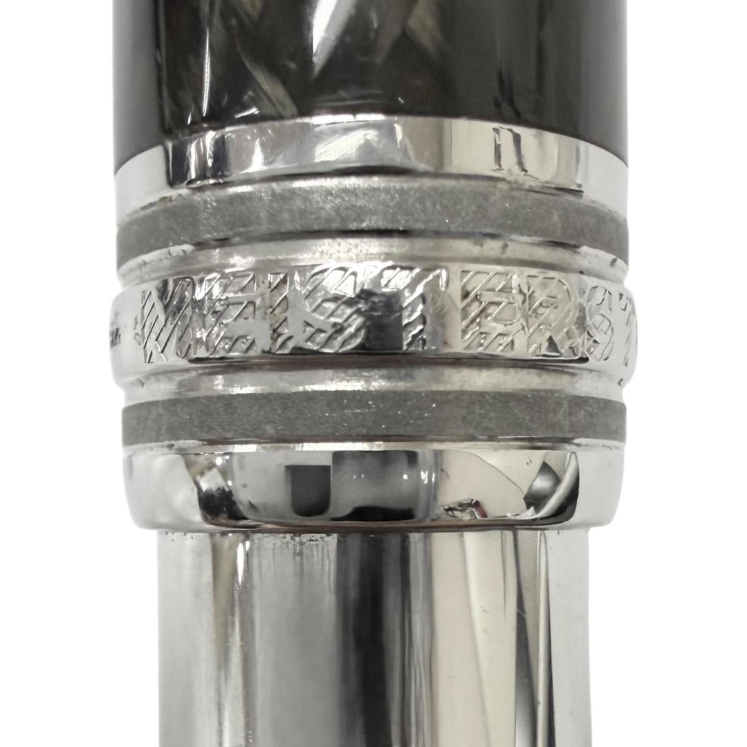 Very Good MONTBLANC Ballpoint pen Meisterstück Solitaire Carbon Steel Classic