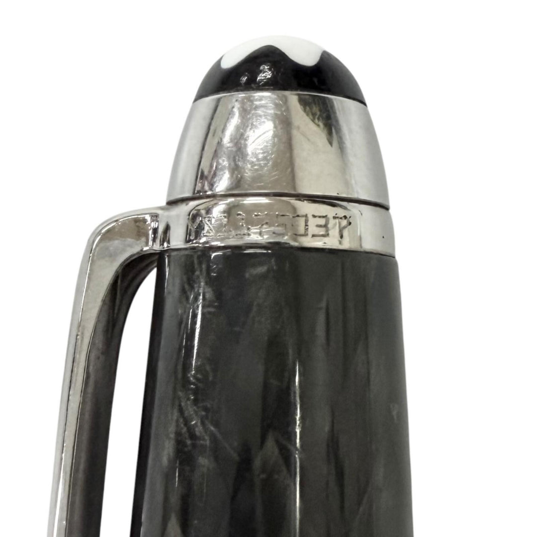 Very Good MONTBLANC Ballpoint pen Meisterstück Solitaire Carbon Steel Classic