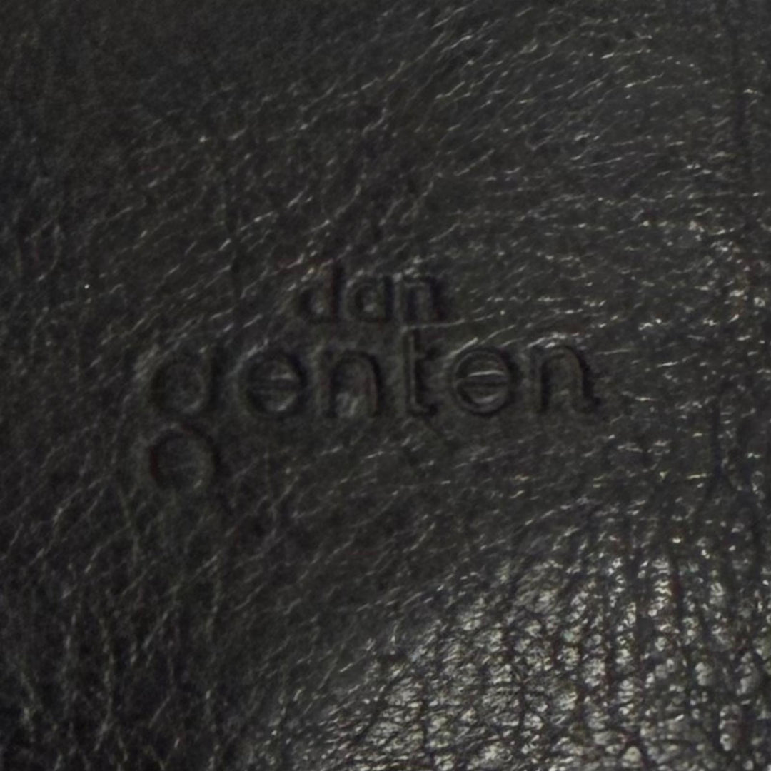 Great dan genten Briefcase Logo-engraved business bag black leather mens