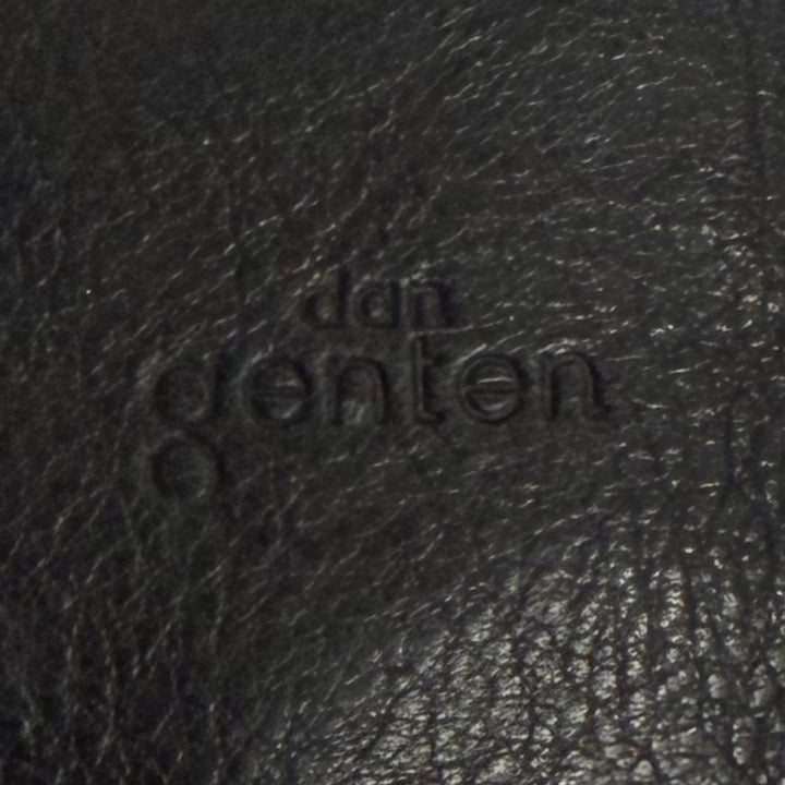Great dan genten Briefcase Logo-engraved business bag black leather mens