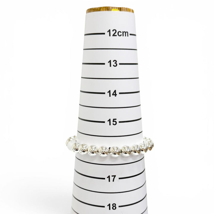 Pristine MONTBLANC bracelet Star collection Milky Quartz White Star Bead AG925