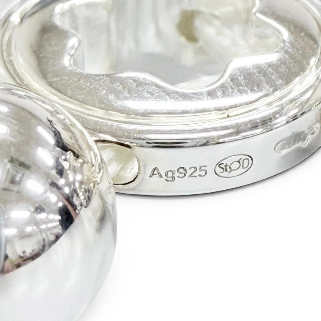 Pristine MONTBLANC bracelet Star collection Milky Quartz White Star Bead AG925
