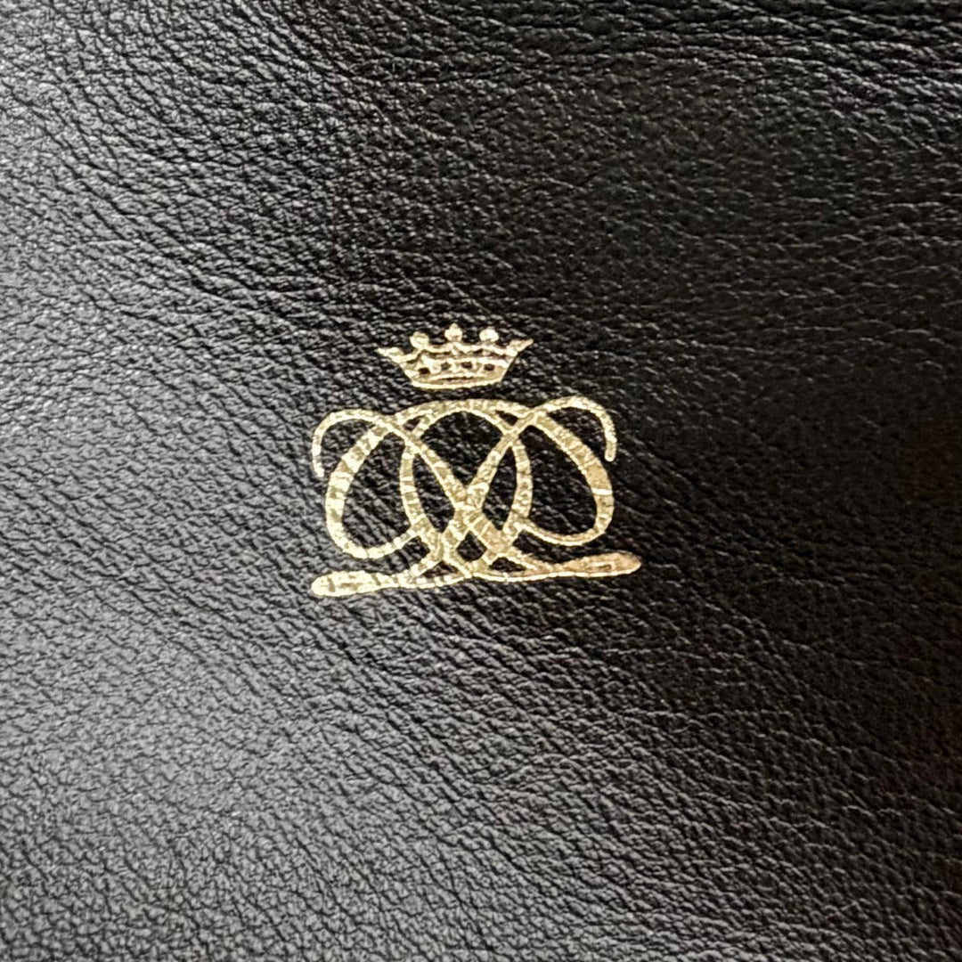 Excellent DRAWER Tote Bag logo black Lamb leather Women