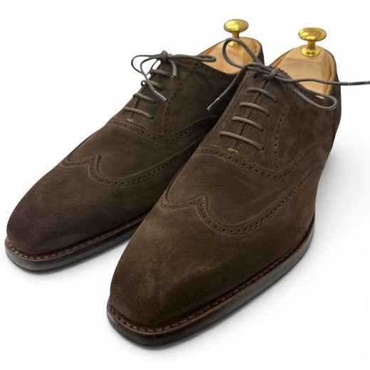 Excellent CROCKETT&JONES Dress shoes DRUMMOND 348 Last Wingtip Full Brogue
