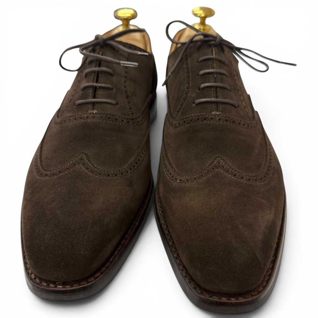 Excellent CROCKETT&JONES Dress shoes DRUMMOND 348 Last Wingtip Full Brogue