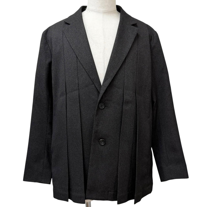Excellent IM MEN tailored jacket WOOL LIKE TWEED JACKET ISSEY MIYAKE Pleated