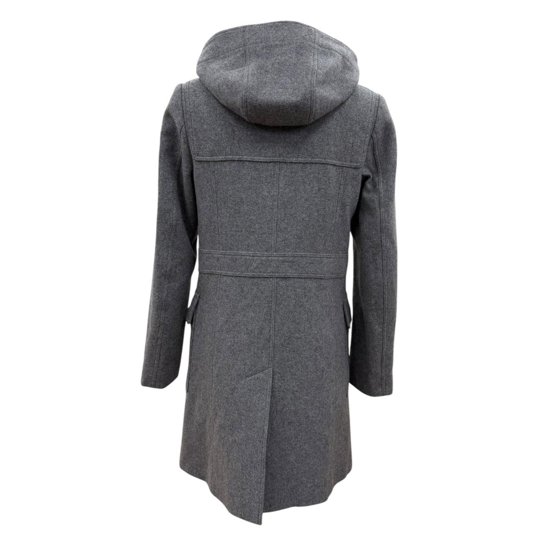 Great BURBERRY LONDON Duffel coat Toggle button hooded zip-up gray cashmere 38