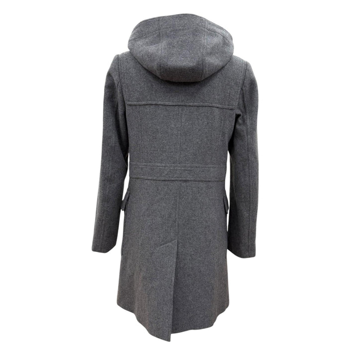 Great BURBERRY LONDON Duffel coat Toggle button hooded zip-up gray cashmere 38