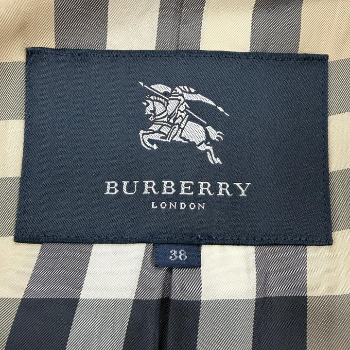 Great BURBERRY LONDON Duffel coat Toggle button hooded zip-up gray cashmere 38