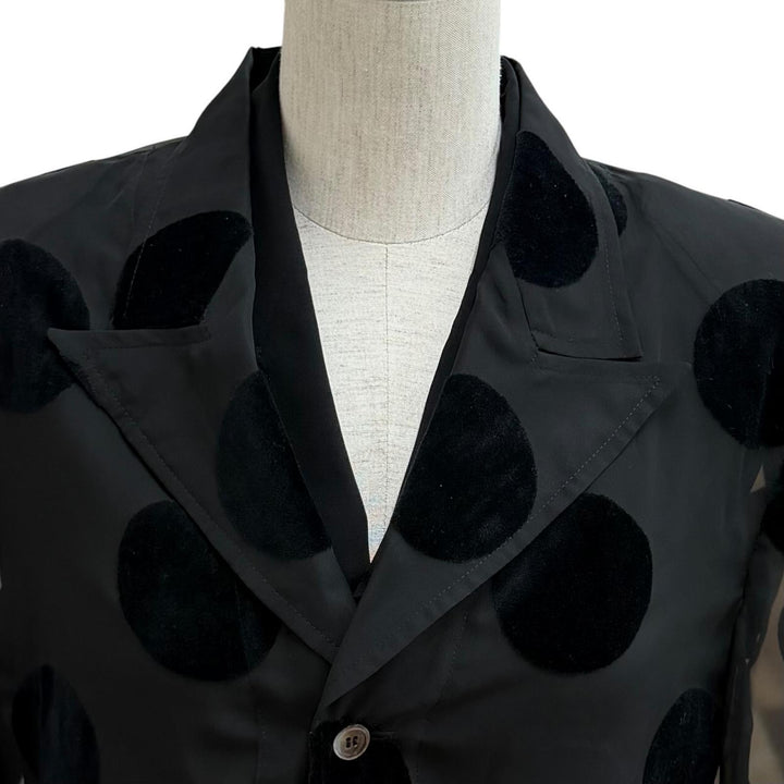 Great COMME des GARCONS Jacket 89 Stainless Steel Dot See-Through Layered S